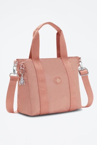 Bolsa Kipling Asseni Pequena Transversal Rosa Divisórias