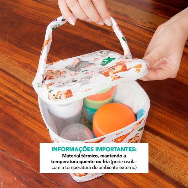 Imagem de Bolsa Lancheira Térmica 4,5 LT Multiuso Para Alimentos e Bebidas Prática e Resistente - BENIQ