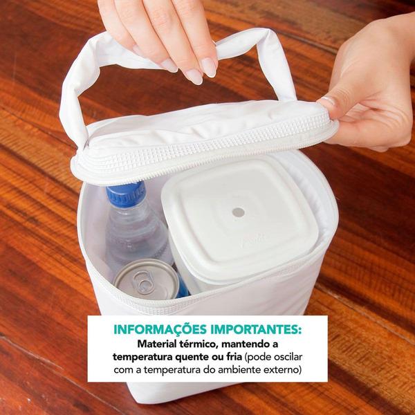 Imagem de Bolsa Lancheira Térmica 4,5 LT Multiuso Para Alimentos e Bebidas Prática e Resistente - BENIQ