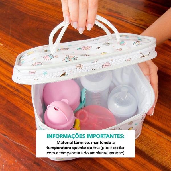 Imagem de Bolsa Lancheira Térmica 7 LT Impermeável Multiuso Resistente e Prática Com Zíper - BENIQ