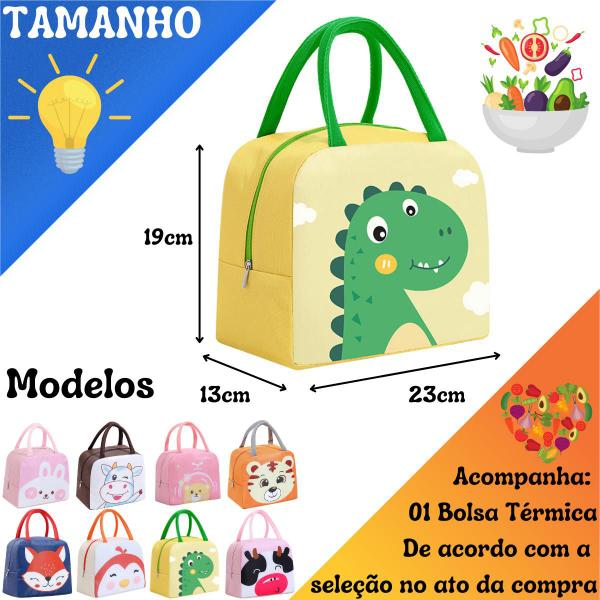 Imagem de Bolsa Lancheira Térmica Escolar Infantil Várias Estampas Fit