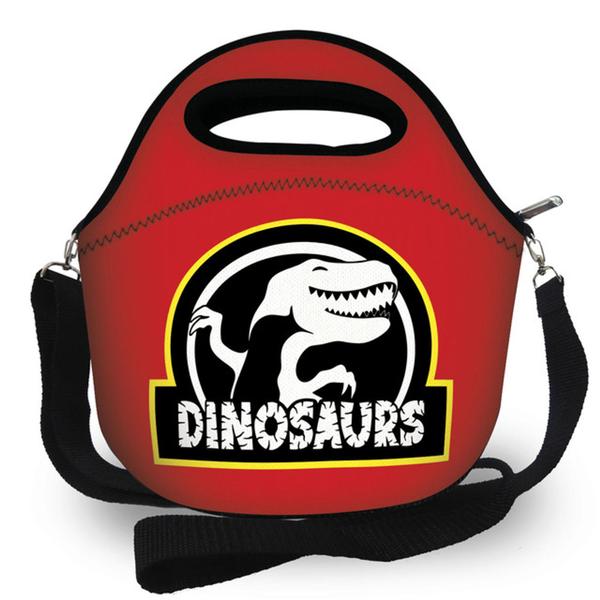 Imagem de Bolsa Lancheira Térmica Lancheira Escolar Infantil - Dinossaurs - Super Oferta