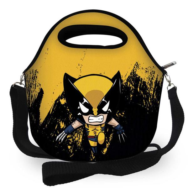 Imagem de Bolsa Lancheira Térmica Lancheira Escolar Infantil - Herói Wolver - Super Oferta