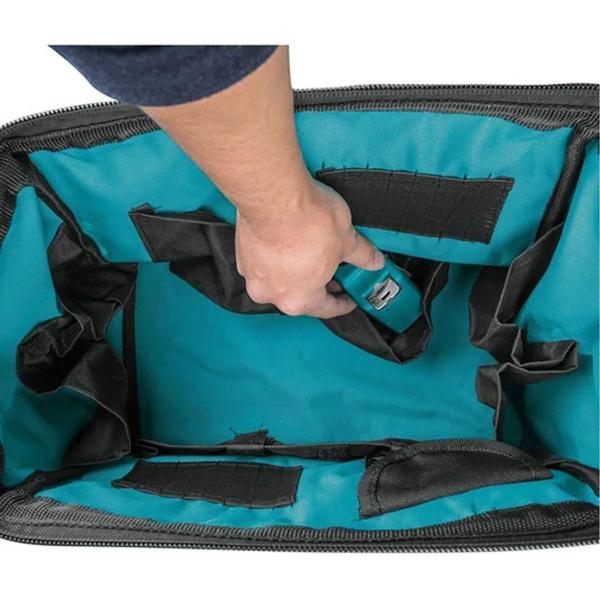 Bolsa Lona 14" Resistente Makita P/ Ferramentas 11 Bolsos - 831253-8 Imagem de Bolsa Lona 14" Resistente Makita P/ Ferramentas 11 Bolsos - 831253-8