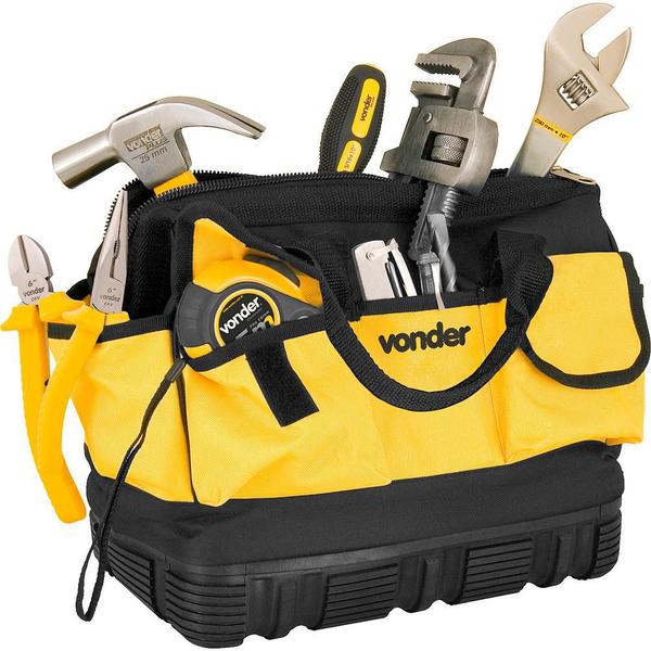 Bolsa lona 320x190x280mm 18 divisões bl010 - Vonder Imagem de Bolsa lona 320x190x280mm 18 divisões bl010 - Vonder