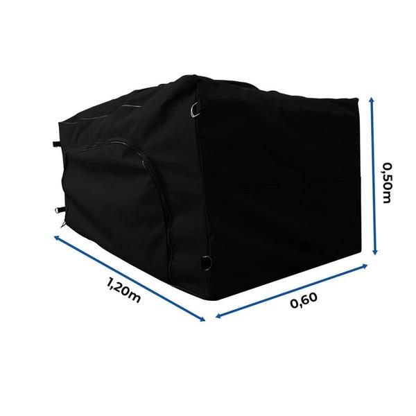 Bolsa Mala Caçamba Fiat Strada Todas 360 Litros Pickup Preto - BREEZE Imagem de Bolsa Mala Caçamba Fiat Strada Todas 360 Litros Pickup Preto