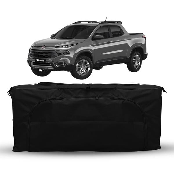 Imagem de Bolsa Mala Caçamba Fiat Toro Todas 840 Litros Pickup Preto