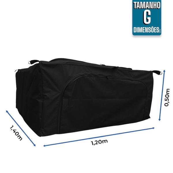 Bolsa Mala Caçamba G 840L 120x140x50 Mitsubishi L200 Todos - BR18 Imagem de Bolsa Mala Caçamba G 840L 120x140x50 Mitsubishi L200 Todos
