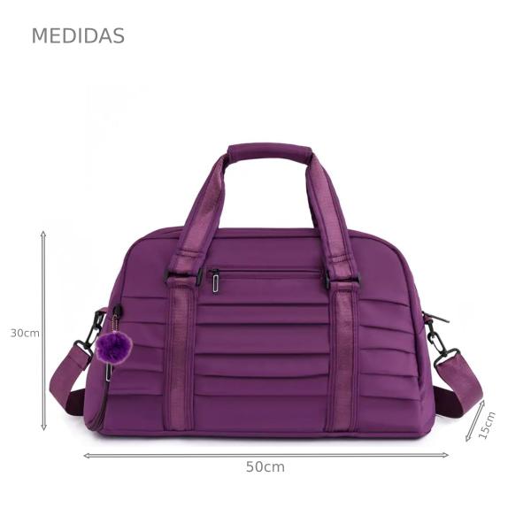 Imagem de Bolsa Mala Feminina Transversal Academia Yoga Pilates Viagem Porta Notebook