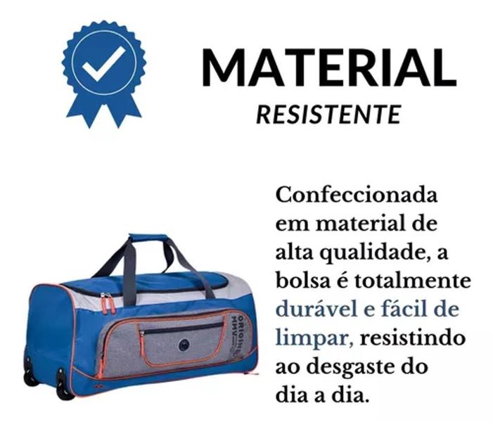 Imagem de Bolsa Mala Sacola de Viagem C/ Rodinhas Reforçada - Super Resistente Grande - Original - Clio