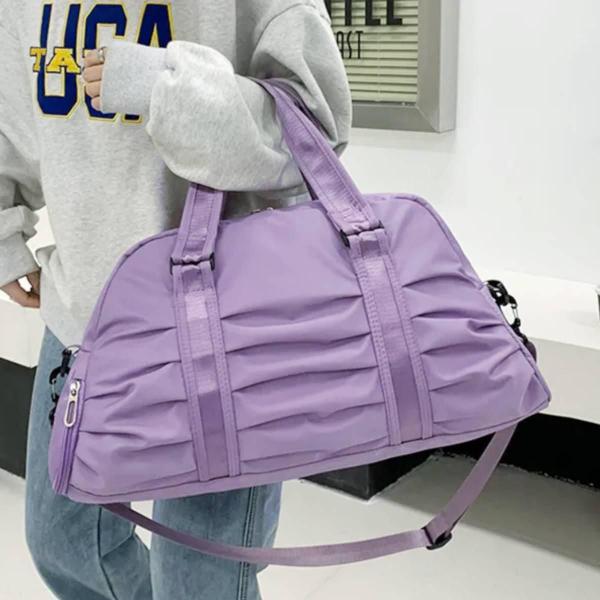 Imagem de Bolsa Mala Viagem Feminina Academia Esportes Treino Lilas