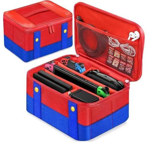 Imagem de Bolsa Maleta Case Transporte Mario Para Nintendo