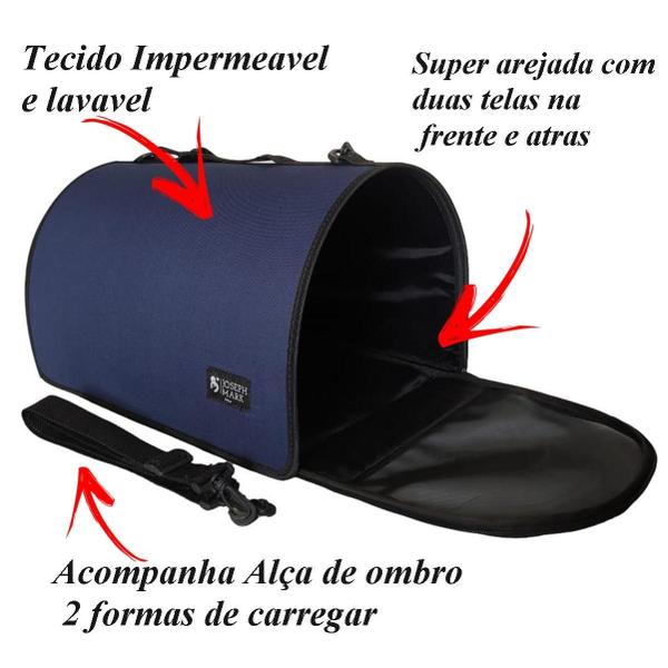 Imagem de Bolsa Maleta Transporte Pet Grande Container Vira Casinha