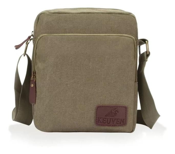 Bolsa Masculina Feminina Transversal Kvn Em Lona e Porta Garrafa Imagem de Bolsa Masculina Feminina Transversal Kvn Em Lona e Porta Garrafa