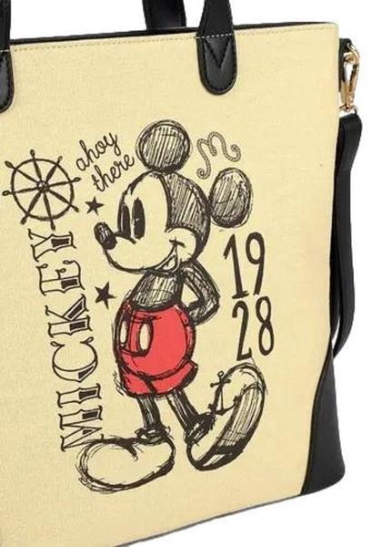 Imagem de Bolsa Mickey Mouse Ombro Tipo Sacola Disney Canvas Original