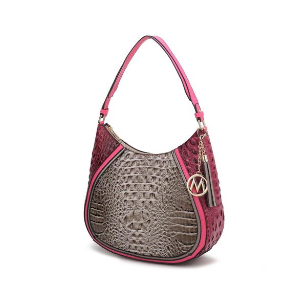 Imagem de Bolsa MKF Collection Nayra - Hobo Embossada com Bolsos (35x26x10cm)