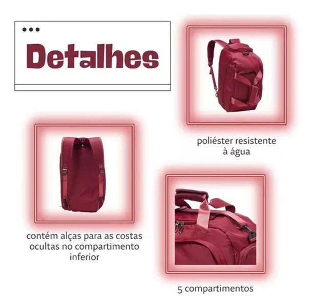 Imagem de Bolsa Mochila Diversos compartimentos impermeável  Viagem Treino Academia