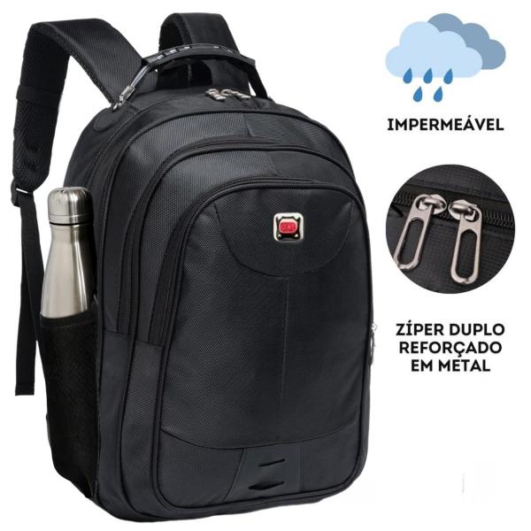 Imagem de Bolsa Mochila Escolar Notebook Masculina Feminina Reforçada Impermeável