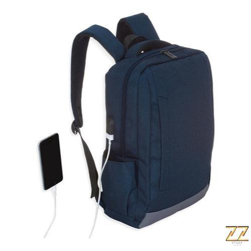 Imagem de Bolsa Mochila Notebook Com Adaptador Acoplado Usb Top