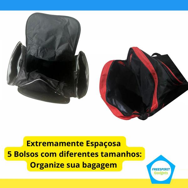 Imagem de Bolsa Mochila Sacola Mala De Mão Nylon Para Viagem Bagagem Tam: GG