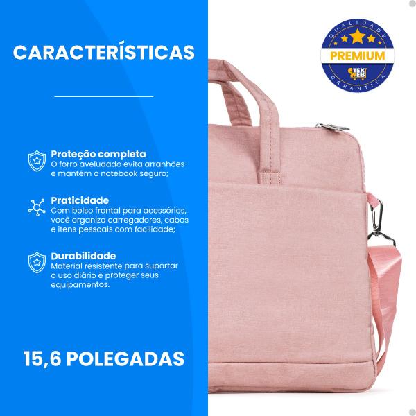 Imagem de Bolsa Notebook Case 15.6" Reforçada Capa Com Forro Interno