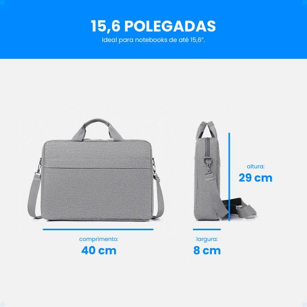 Imagem de Bolsa Notebook Case Reforçada Capa 15.6" Com Forro Interno