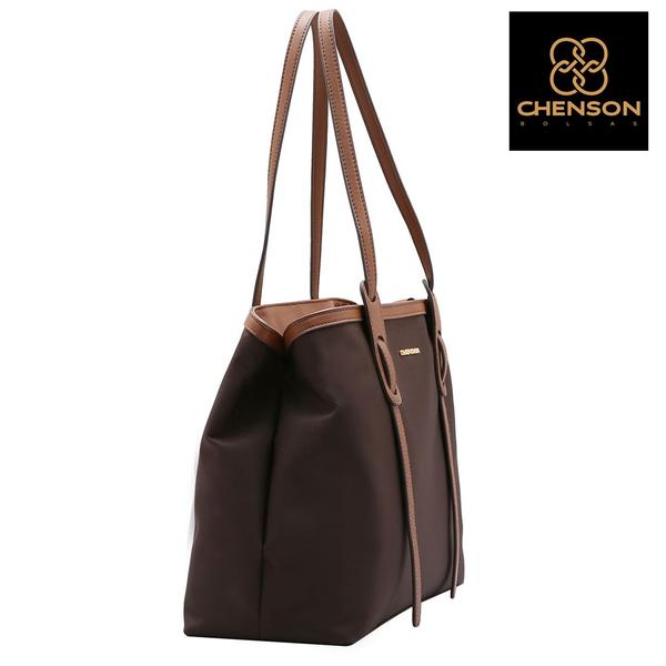 Imagem de Bolsa Ombro Feminina Microfibra Tote Casual Chenson 3184595