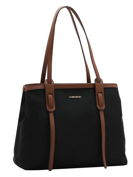 Imagem de Bolsa Ombro Feminina Microfibra Tote Casual Chenson 3184595