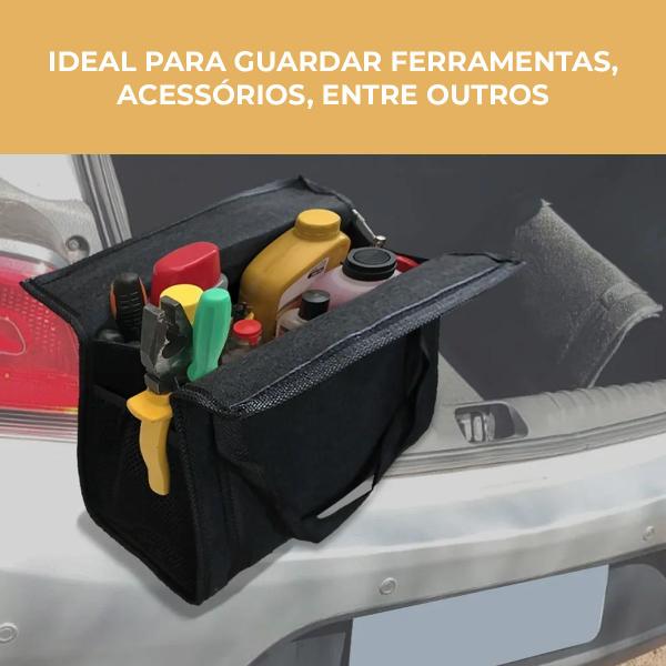 Imagem de Bolsa Organizadora Ferramentas Carro Porta Malas Carpete Logo Montadora Chery Multiuso