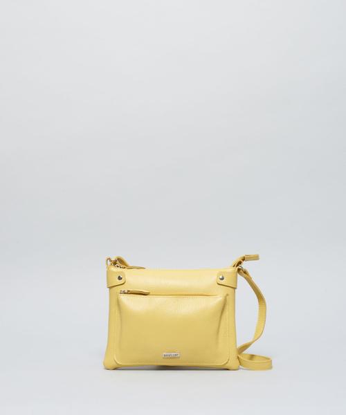 Imagem de Bolsa p Couro Bruna - Amarelo Polen