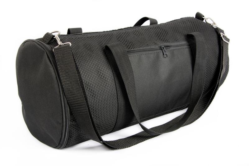 Imagem de Bolsa Para Academia Redonda All Black Com Porta Tênis