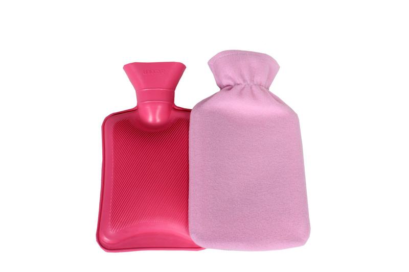 Imagem de Bolsa para Água Quente com Capa para Dores Reumáticas Rosa Uniqcare