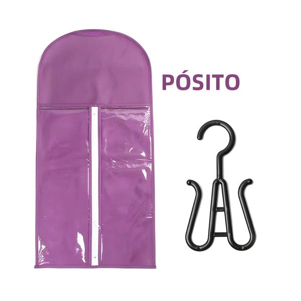 Imagem de Bolsa para Armazenamento de Peruca de Renda com Suporte para Extensão de Cabelo