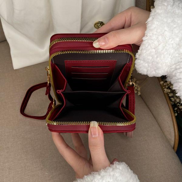 Imagem de Bolsa Para Celular Feminina Estilosa Festa Clutch Social Top Porta Cartão Elegante Baguete Casamento Blogueira