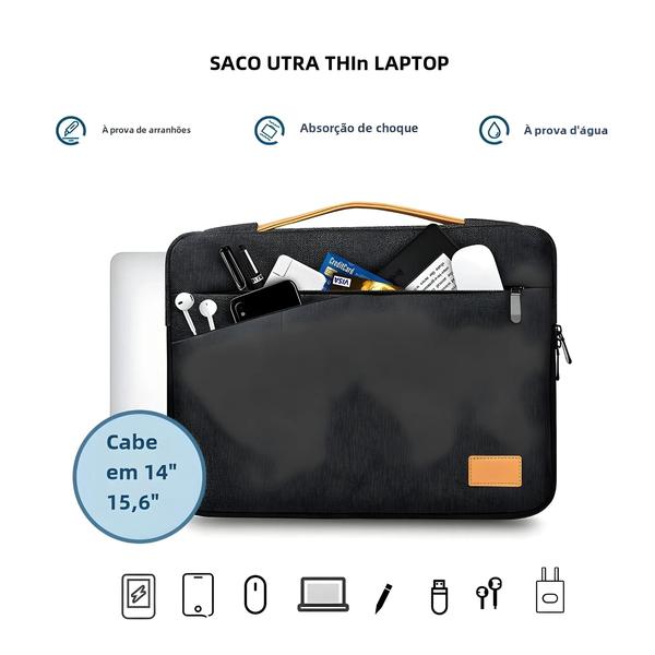 Imagem de Bolsa para Laptop de 13 a 15,6 Polegadas - Compatível com MacBook, HP, Huawei e Asus