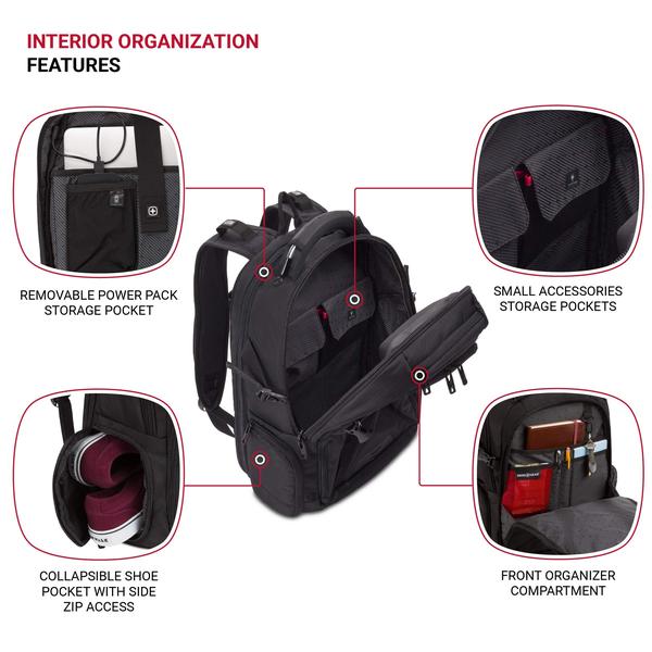 Imagem de Bolsa para laptop SwissGear ScanSmart Black Stealth para notebook de 15"