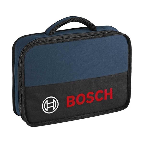 Imagem de Bolsa para transporte de ferramentas Bosch Softcase - Compacta - Preta e Azul - 1600.A00.3BG