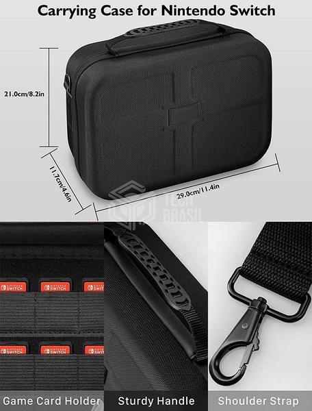 Imagem de Bolsa Para Transporte Maleta Case Capa Para Nintendo Switch Preta