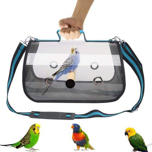 Imagem de Bolsa Pássarinho Caixa Transporte Aves Papagaios Calopsita Canario Periquito Diamante Manon