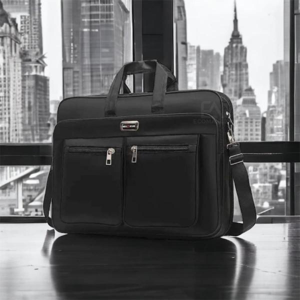 Bolsa Pasta Notebook Grande Nylon Masculino Maleta Executiva - God Talent Imagem de Bolsa Pasta Notebook Grande Nylon Masculino Maleta Executiva