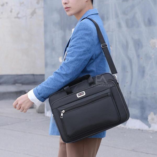 Bolsa Pasta Notebook Grande Nylon Masculino Maleta Executiva - God Talent Imagem de Bolsa Pasta Notebook Grande Nylon Masculino Maleta Executiva
