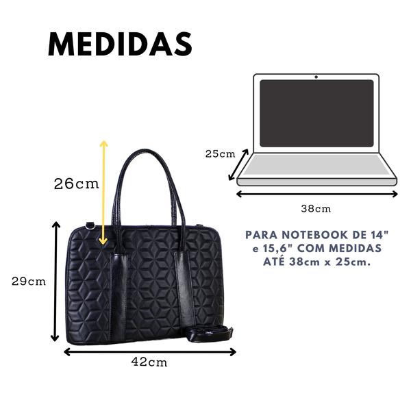 Imagem de Bolsa Pasta Para Notebook Feminina Maleta Executiva Premium Elegante Para Ate 15,6”