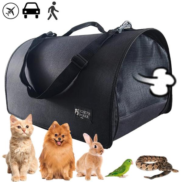 Imagem de Bolsa Pet Bag Flexível 30x30x47cm PretoLiso 8kg