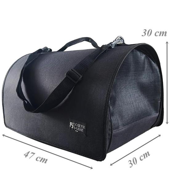 Imagem de Bolsa Pet Bag Flexível 30x30x47cm PretoLiso 8kg