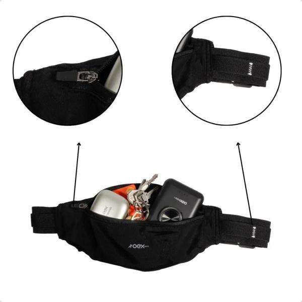 Bolsa Pochete Cintura Esportiva Corrida Fitness Po201 Preto - OEX Imagem de Bolsa Pochete Cintura Esportiva Corrida Fitness Po201 Preto