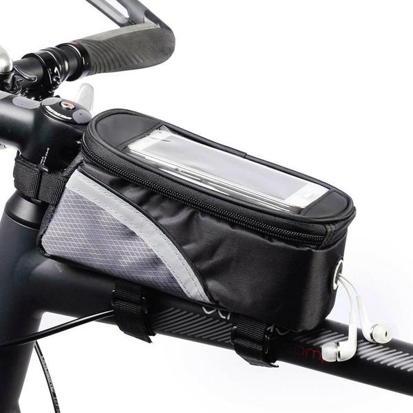 Imagem de Bolsa porta celular bike bicicleta case suporte touch organizador porta treco acessorios