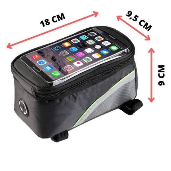 Imagem de Bolsa Porta celular Para Quadro de Bike até 6.3 polegadas