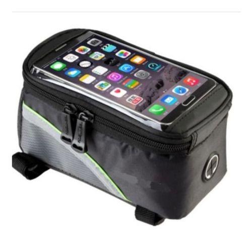 Imagem de Bolsa Porta Celular Quadro De Bicicleta Até 6.3 Polegadas