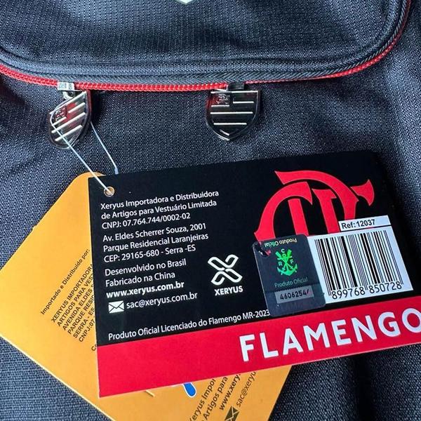 Imagem de Bolsa Porta Chuteira do Flamengo Xeryus Poliéster 18x32x12cm