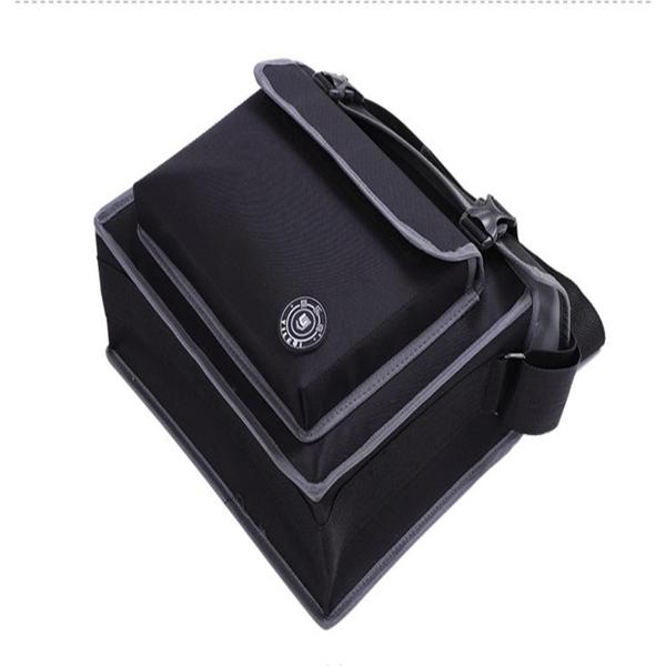 Bolsa porta ferramentas maleta de ombro pedreiro organizador reforcado - Tempo Real Imagem de Bolsa porta ferramentas maleta de ombro pedreiro organizador reforcado